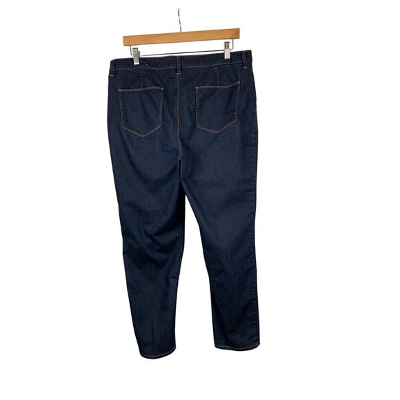 Chicos Platinum Ankle Jeans Size 2 Blue Denim Cotton Blend - Picture 2 of 4